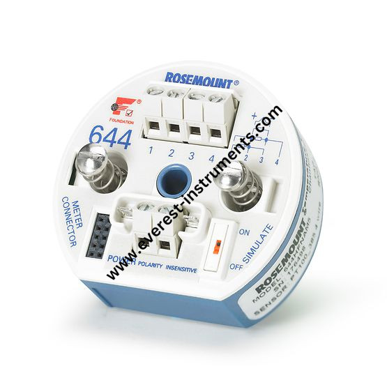 rosemount-644-temperature-transmitter-1-foundation-field-bus Model: 644HAE1J6M5Q4 TEMPERATURE TRANSMITTER GAGE